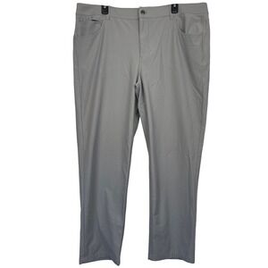 johnnie-O Cross Country Performance Golf Pants Mens 40x30 Gray Casual Wicking